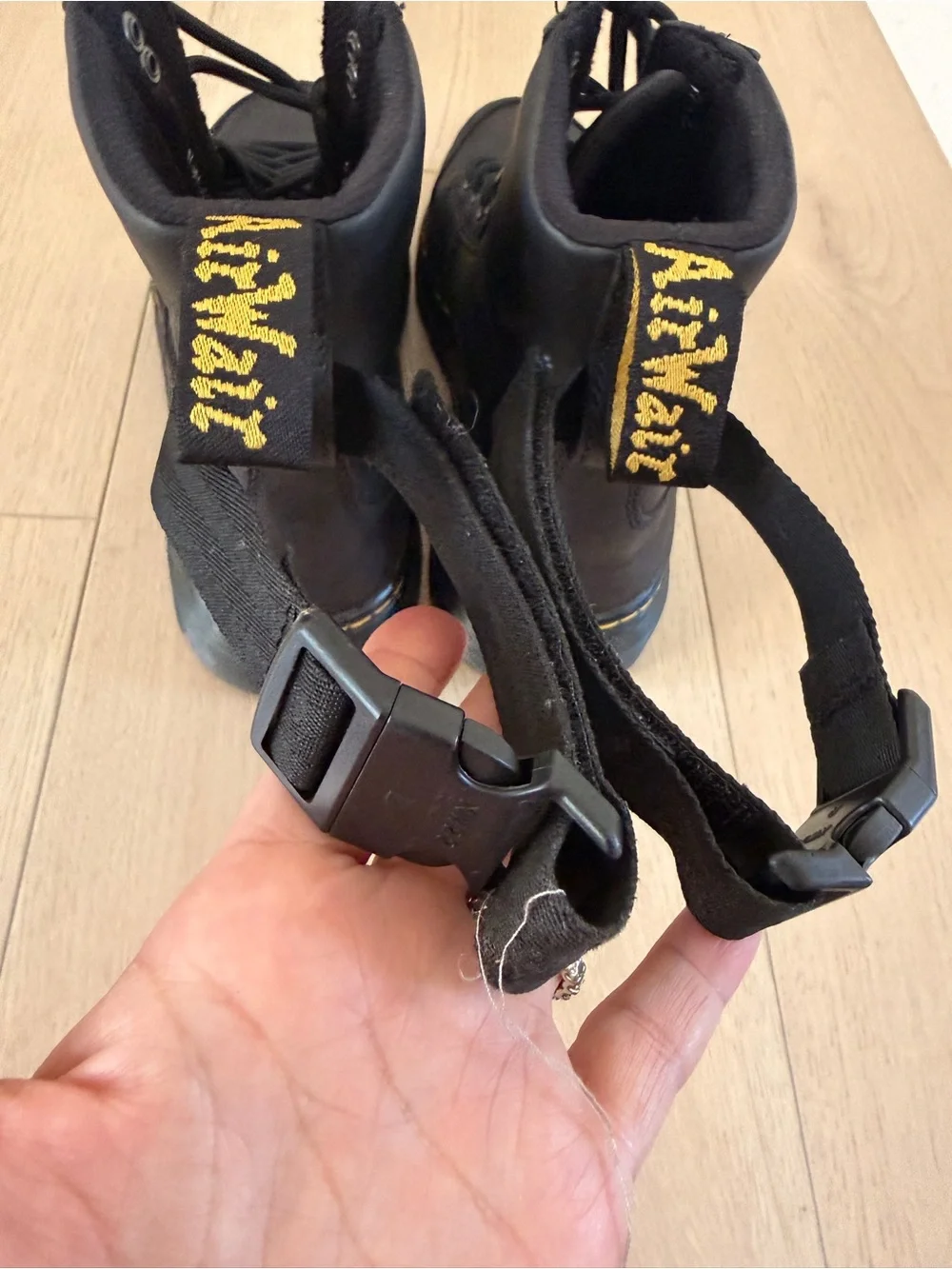 Dr. Martens Black Leather Lace-Up Combat Boots